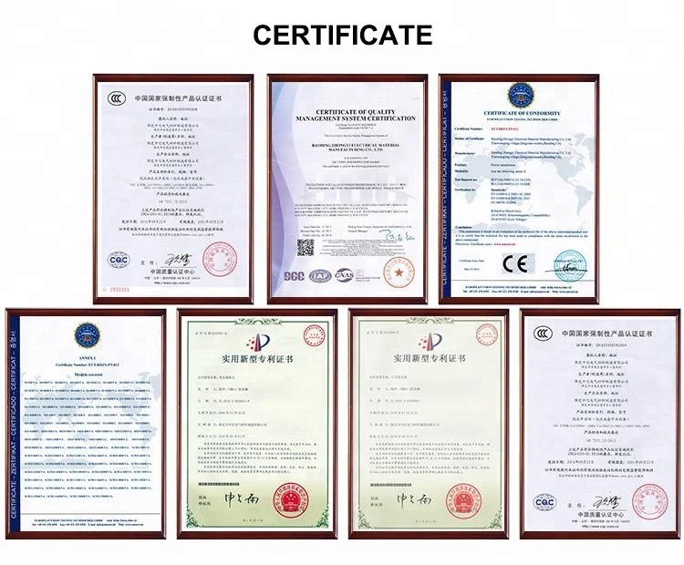 2000 KVA Oil Filled Transformer Certificate 2000 KVA Oil Filled Transformer Certificate